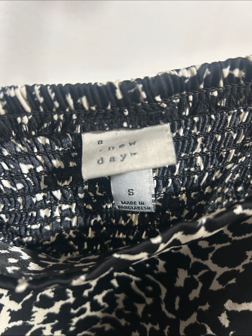A New Day Black & White Printed Spaghetti Strap Midi Dress - Picture 6 of 6